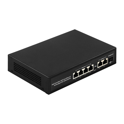 порт переключателя poE-PSE 4 10/100/1000M с uplink сети гигабита слота SFP автономным